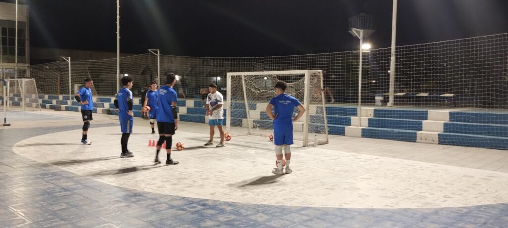 Los arqueros se preparan.